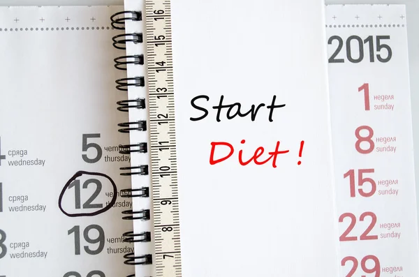 Starta diet koncept — Stockfoto