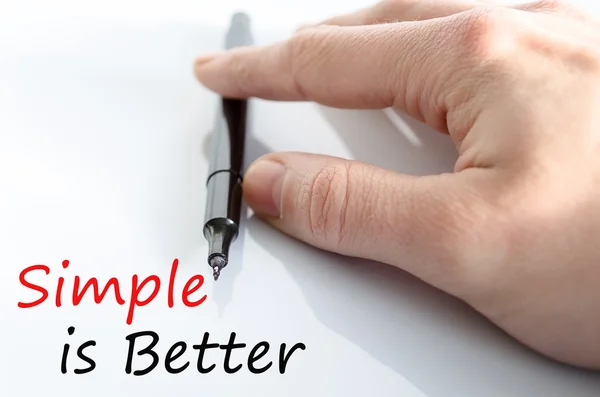 Simple is Better Concept — Stock Photo, Image