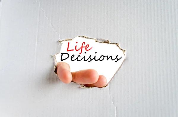 Έννοια αποφάσεις ζωής — Φωτογραφία Αρχείου