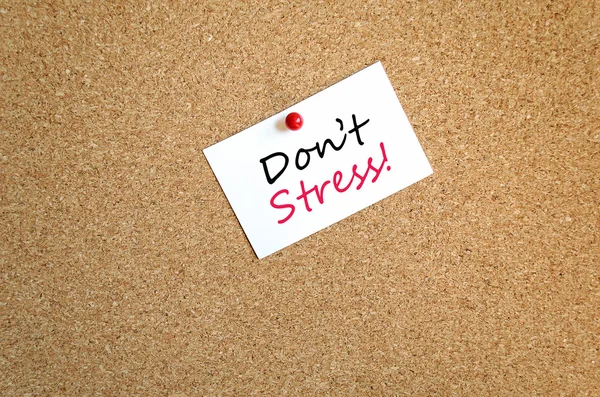 Sticky Note Don't Stress Concept — Stock Photo, Image