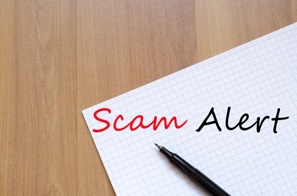 Scam Uyarı kavramı — Stok fotoğraf