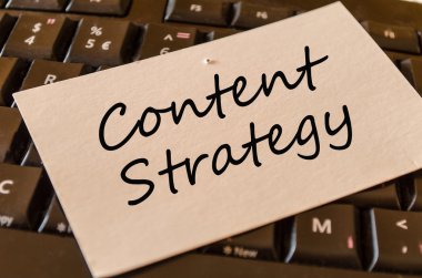İçerik stratejisi kavramı klavye