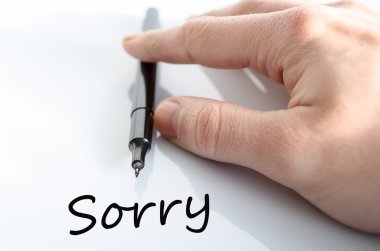 Sorry Concept clipart