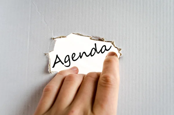 Agenda concept — Stock Photo, Image