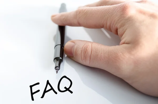 FAQ concept — Stockfoto