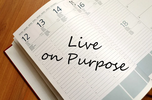 Concepto Live On Purpose —  Fotos de Stock