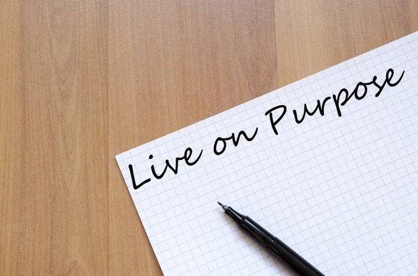 Concepto Live On Purpose —  Fotos de Stock