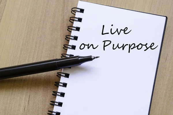 Conceito de Live On Purpose — Fotografia de Stock