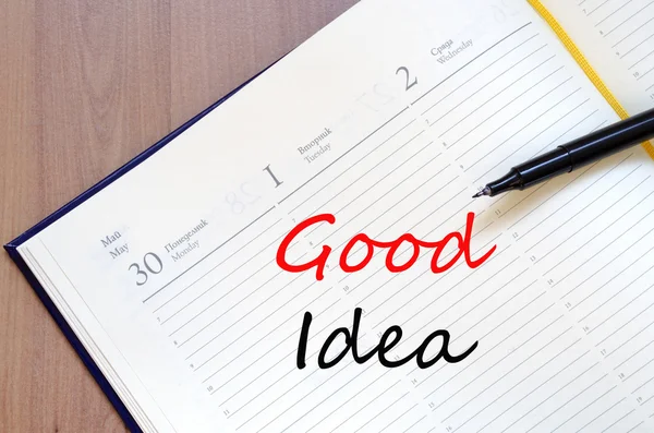 Good idea concept Notepad — Stock Photo, Image