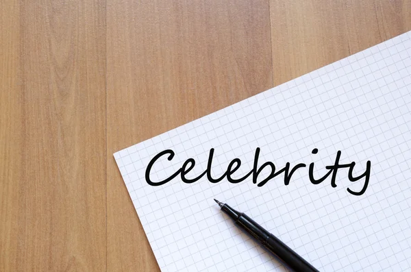 Celebrity concept Kladblok — Stockfoto