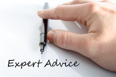 Expert advice text concept clipart
