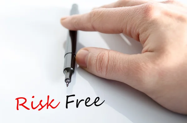 Risk free text concept — Stock Photo, Image