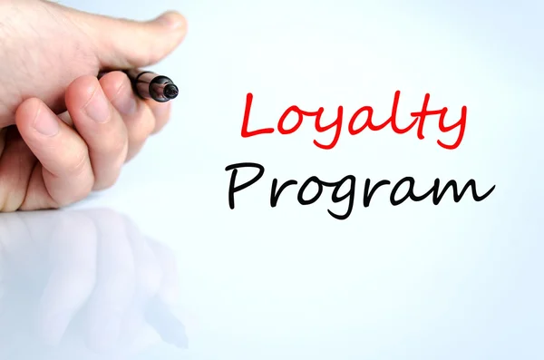 Loyalty program text concept — Stock Photo, Image