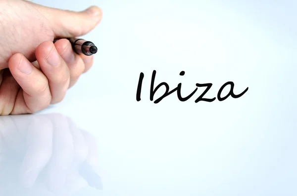 Ibiza text koncept — Stockfoto