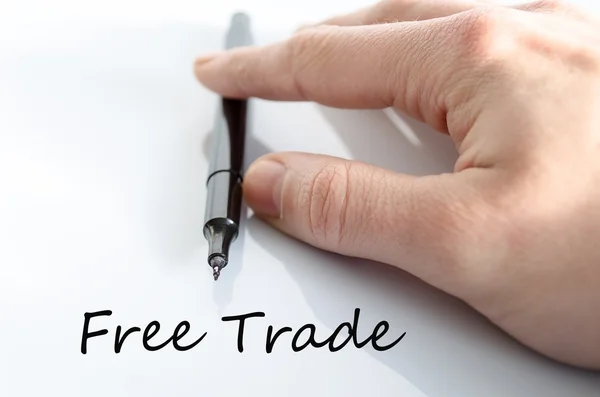 Koncepcja tekst wolnego handlu — Zdjęcie stockowe