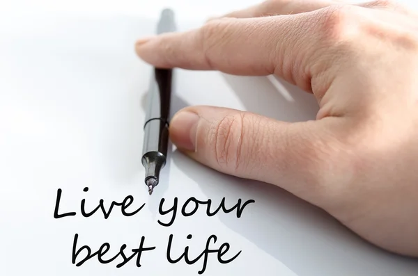 Live your best life text concept — Stock Photo, Image