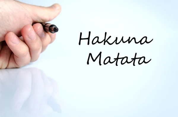 Concetto di testo Hakuna matata — Foto Stock