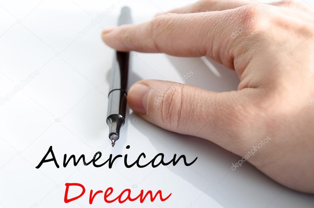 American dream text concept