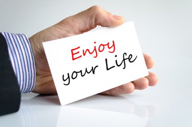 Metin kavramı hayatın tadını çıkarın