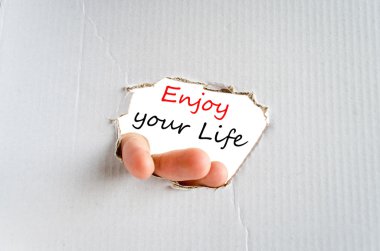 Metin kavramı hayatın tadını çıkarın