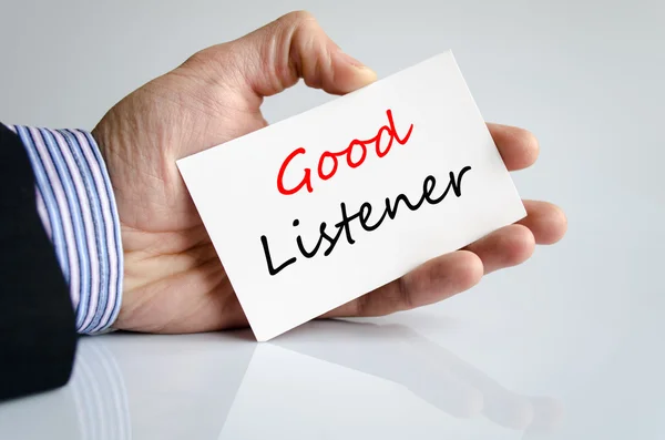 Good listener Text Concept