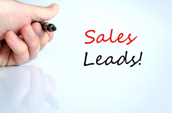 Concepto de texto de leads de ventas — Foto de Stock