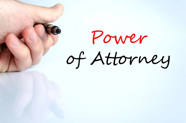 Power of attorney Text Concept — Stock Photo, Image