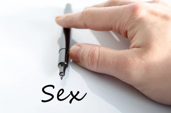 Conceito de Texto Sexual — Fotografia de Stock