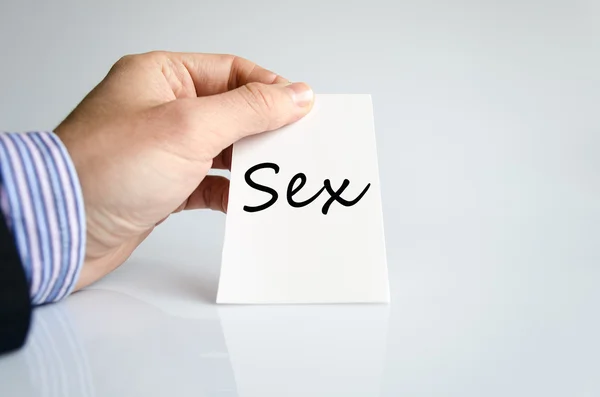 Sex szöveg-koncepció — Stock Fotó