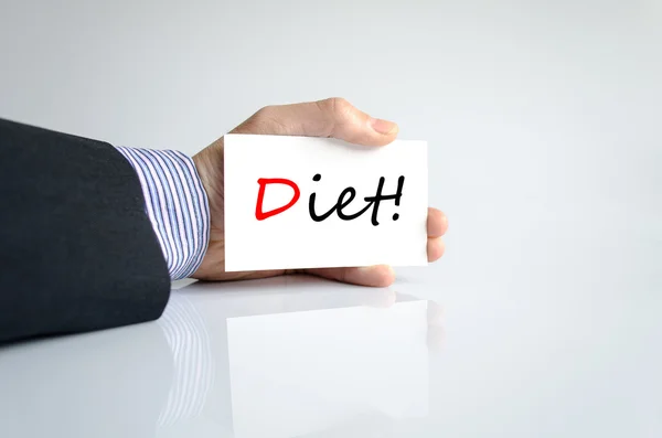 Conceito de texto dieta — Fotografia de Stock