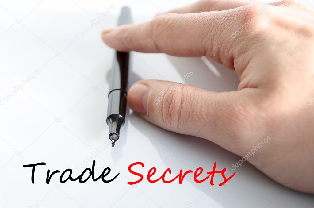 Trade secrets Text Concept