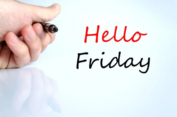 Hello friday Text Concept — Stock Photo, Image