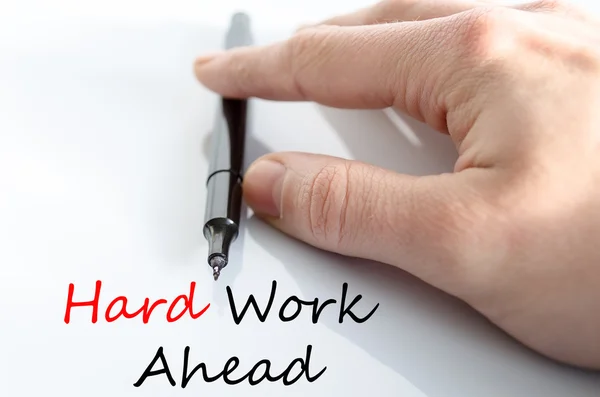Hard work ahead Hand Concept — Stock Photo, Image