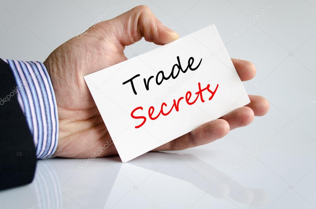 Trade secrets Text Concept