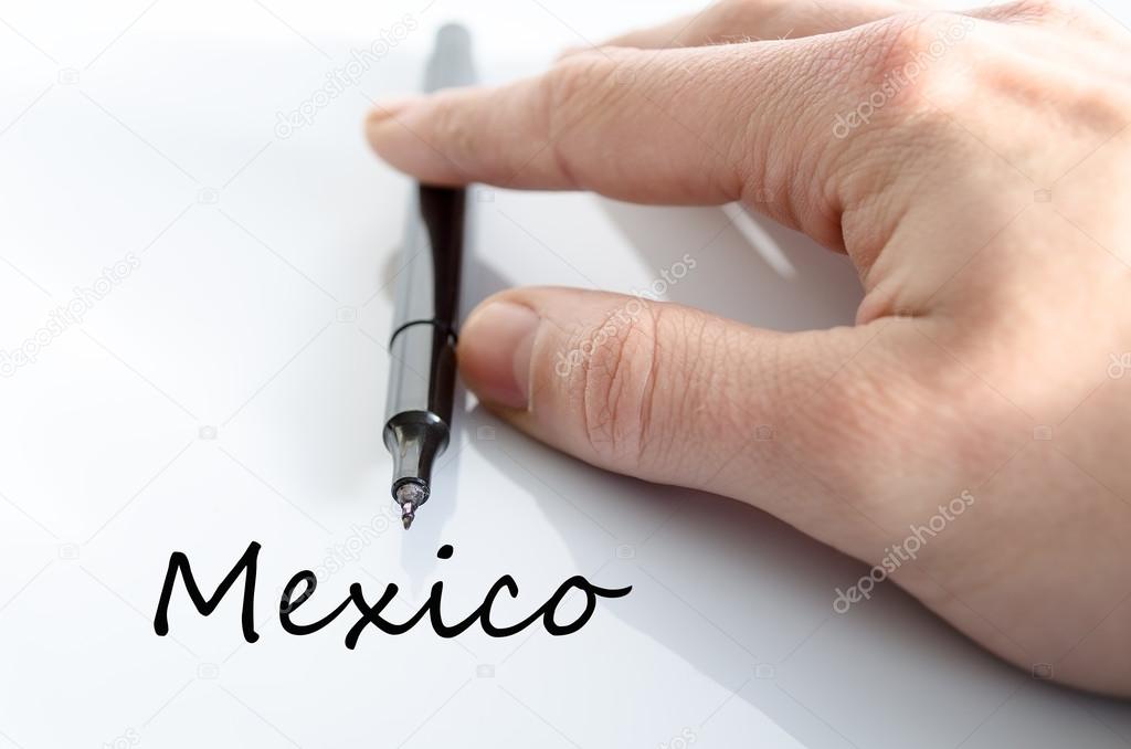 Mexico Text Concept