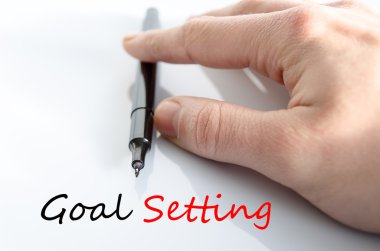 Goal setting Text Concept clipart