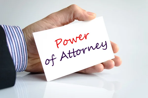 Power of attorney Text Concept — Stock Photo, Image