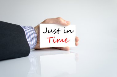 Just in time Text Concept clipart
