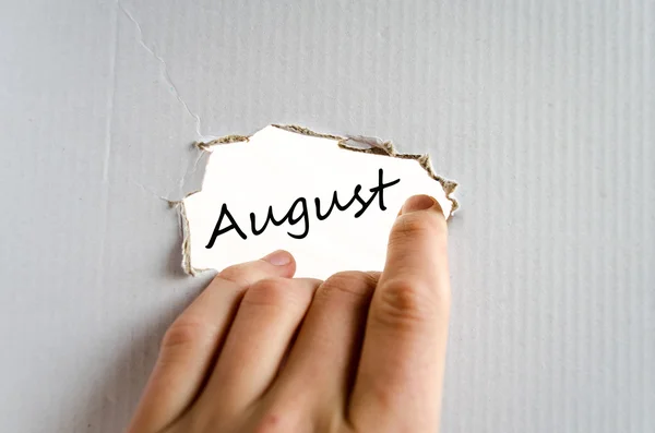 August Text Concept — Stock Photo, Image