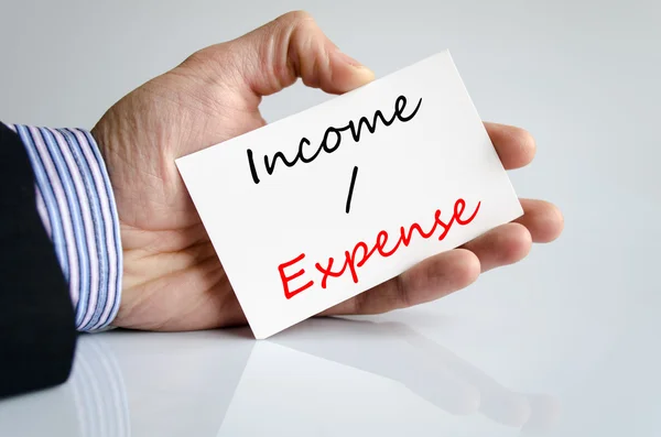 Income expense Text Concept — Stock Photo, Image