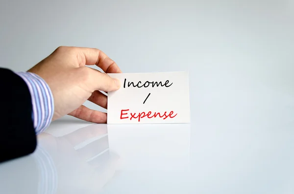 Income expense Text Concept — Stock Photo, Image