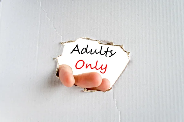 Adults only Text Concept — Stock Photo, Image