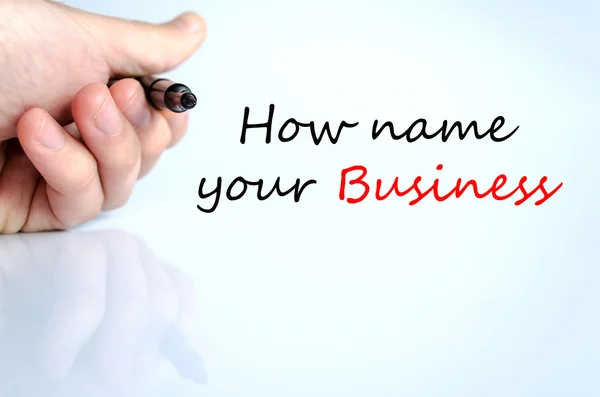 How name your business Text Concept — Stock Photo, Image