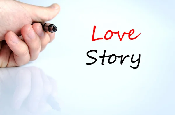 Kärlekshistoria Text koncept — Stockfoto