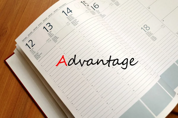 Advantage text concept — Stock Photo, Image