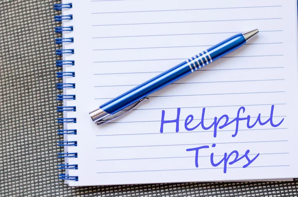 Helpful tips text concept — Stock Photo, Image