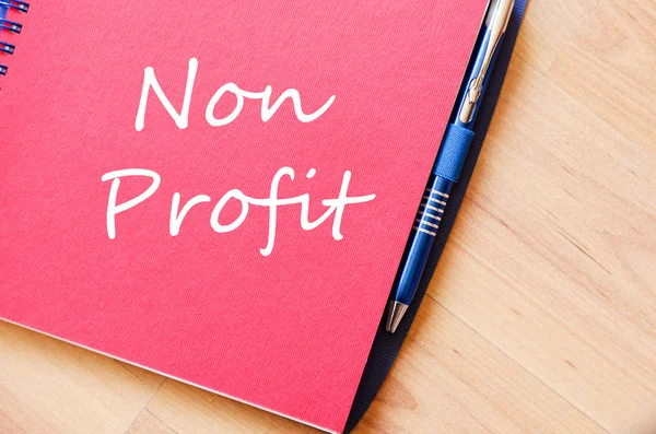 Non-profit tekst concept — Stockfoto