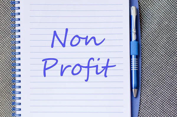 Non profit text concept — Stock Photo, Image