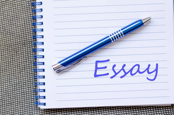 Essay text concept note — Stock Photo, Image