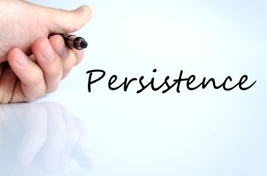 Persistence text concept clipart